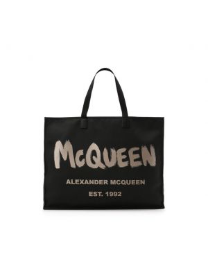 Текстильная сумка шоппер Alexander Mcqueen