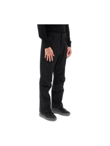 Czarne proste spodnie Moncler