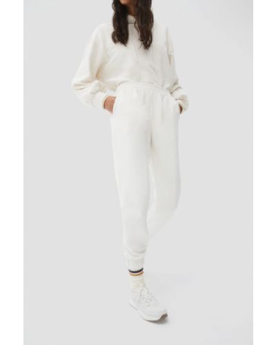Sprandi Pantaloni trening AW21-SJD018 Alb Regular Fit