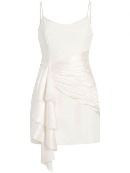 Asymetrické mini šaty Cinq A Sept bílé