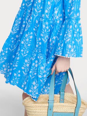 Φλοράλ βαμβακερή φόρεμα Juliet Dunn μπλε
