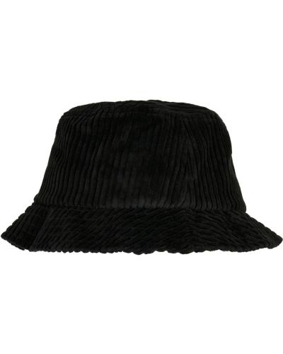 Menčestrový menčestrový klobúk Flexfit čierna