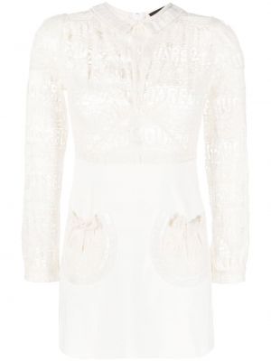 Μάξι φόρεμα με δαντέλα Dsquared2 λευκό