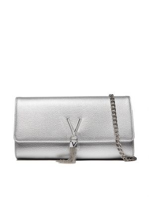 Estélyi táska Valentino ezüstszínű