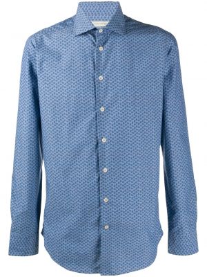 Camicia con stampa paisley Etro blu
