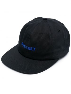 Brodert cap Paccbet svart