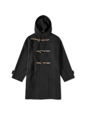 Шерстяное пальто A.p.c. черное
