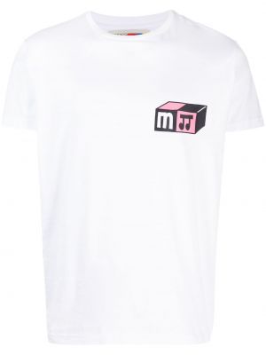 Koszulka bawełniana z nadrukiem Modes Garments biała