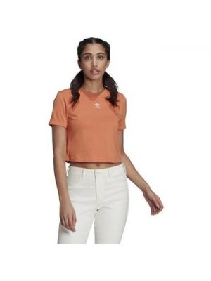 Tričko s krátkými rukávy Adidas oranžové