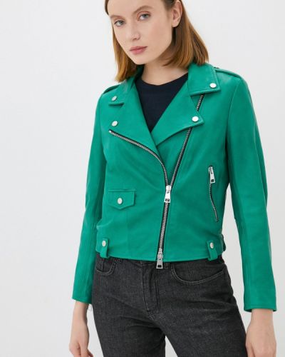 Кожаная куртка Imperial, зеленая