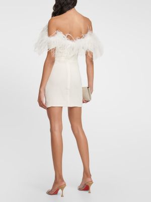 Φόρεμα με φτερά Giuseppe Di Morabito λευκό