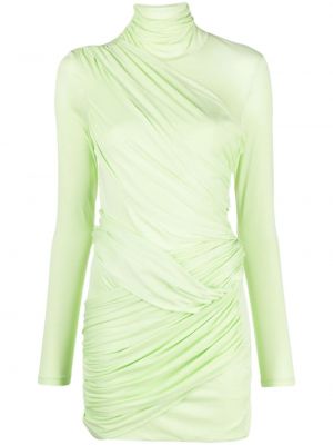 Drapiruotas mini suknele Gauge81 žalia