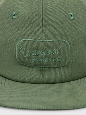 Pamučna kapa Universal Works zelena