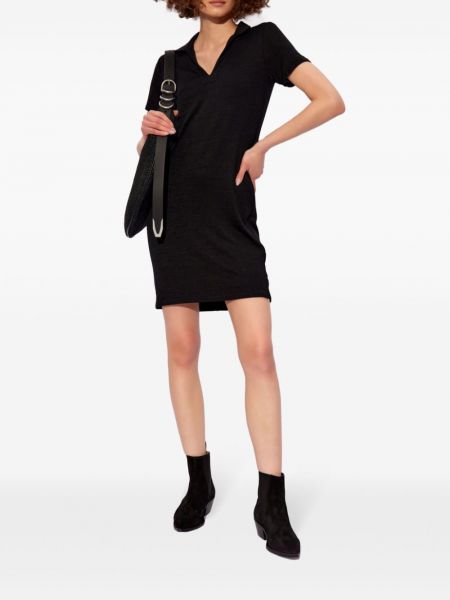 Sukienka mini z dekoltem w serek Rag & Bone czarna