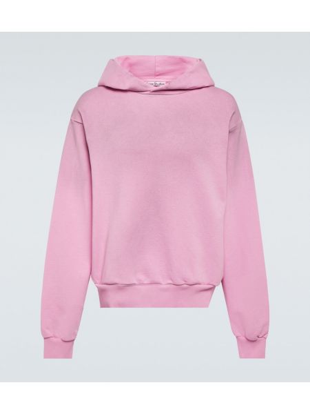 Sudadera con capucha de algodón Acne Studios rosa
