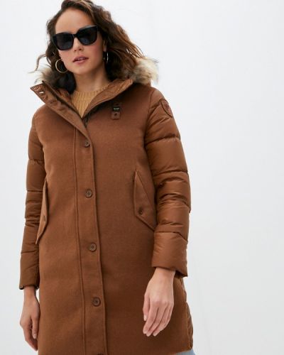 Утепленная куртка Blauer, коричневая