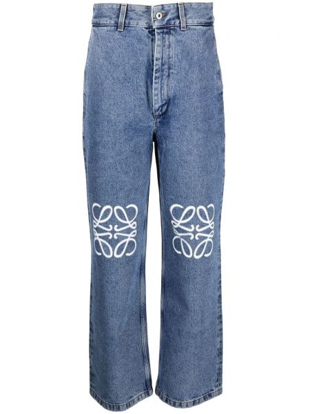 Jeans brodeés Loewe bleu