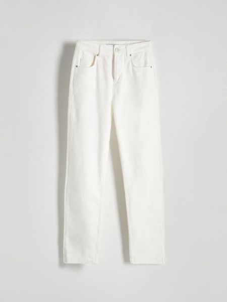 Прямі джинси Reserved білі