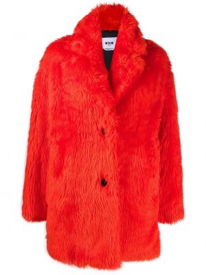 Γυναικεία παλτό με κουμπιά Msgm πορτοκαλί