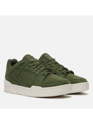 Замшевые кроссовки Puma Suede зеленые