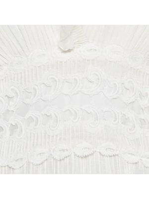 Vestido de lino Chloé Pre-owned blanco