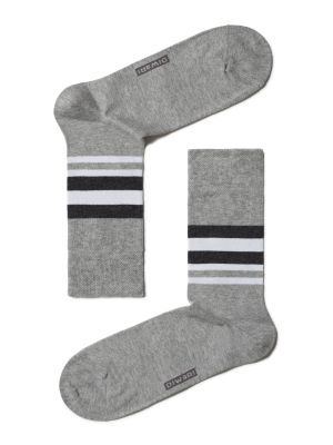Меланжирани чорапи Conte сиво