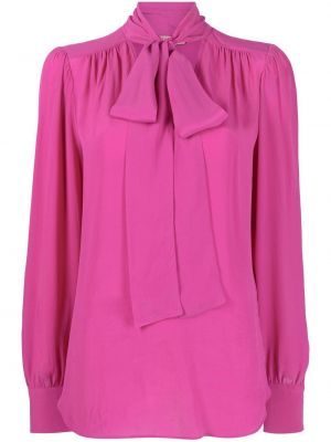 Silke bue krage bluse Twinset rosa