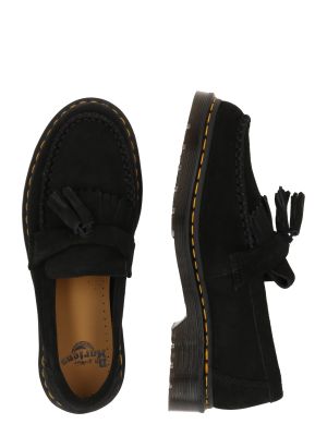 Papuci de casă din piele de căprioară Dr. Martens negru
