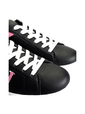 Zapatillas con cordones de punta redonda Trussardi negro