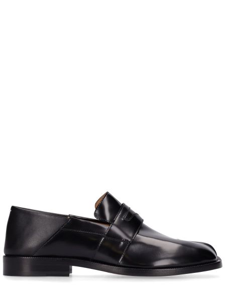 Skinn loafers Maison Margiela svart