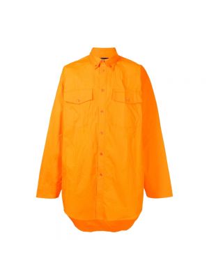Koszula oversize Balenciaga pomarańczowa