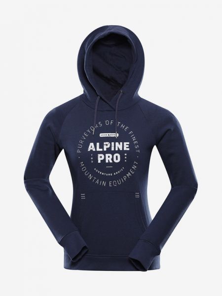Hanorac cu glugă Alpine Pro albastru