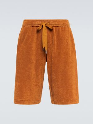 Pantaloni scurți din bumbac Dolce&gabbana maro