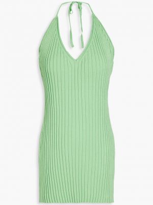 Платье с вырезом халтер Gauge81 зеленое