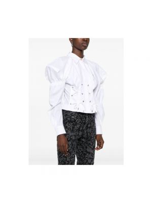 Camisa con bordado de algodón Vivienne Westwood blanco