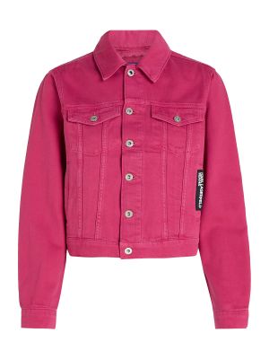Džínsová bunda Karl Lagerfeld Jeans ružová