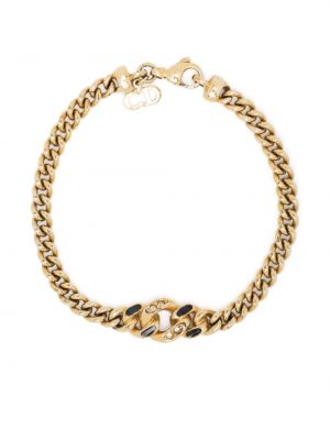Bracelet à imprimé Christian Dior doré