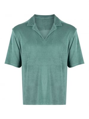 Памучна тениска Paul Smith зелено