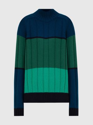 Кашеміровий светр з візерунком Loro Piana, зелений