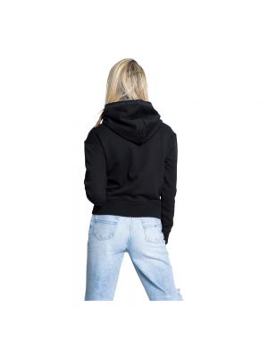 Sudadera con capucha de punto de tela jersey Calvin Klein Jeans negro