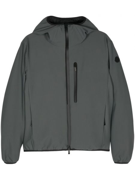 Stepēta jaka ar kapuci Moncler zaļš
