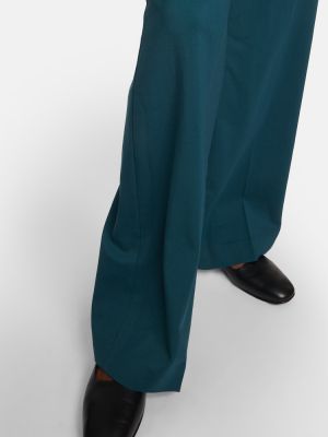 Vlnené rovné nohavice Joseph zelená