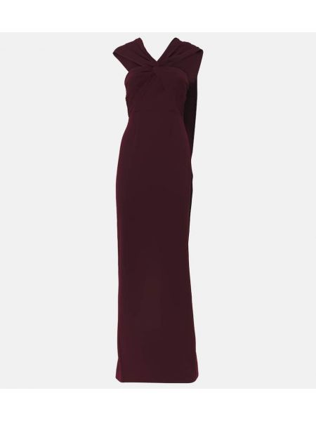 Maxi kjole Roland Mouret bourgogne