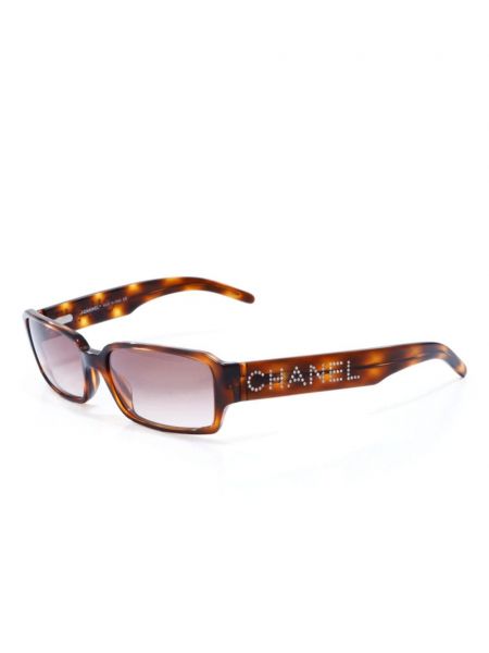 Okulary przeciwsłoneczne Chanel Pre-owned brązowe