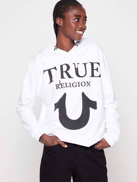 Bluza z kapturem True Religion biała