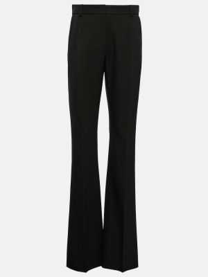 Pantaloni dritti di lana Valentino nero