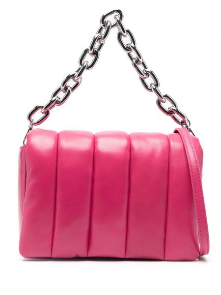 Ватирани кожени чанта тип „портмоне“ Stand Studio розово