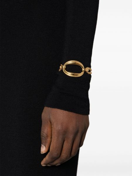 Bracelet en tricot Saint Laurent doré