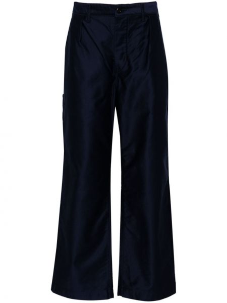 Pantalon droit en coton Danton bleu