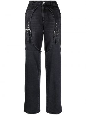 Bavlněné džíny relaxed fit Blumarine šedé